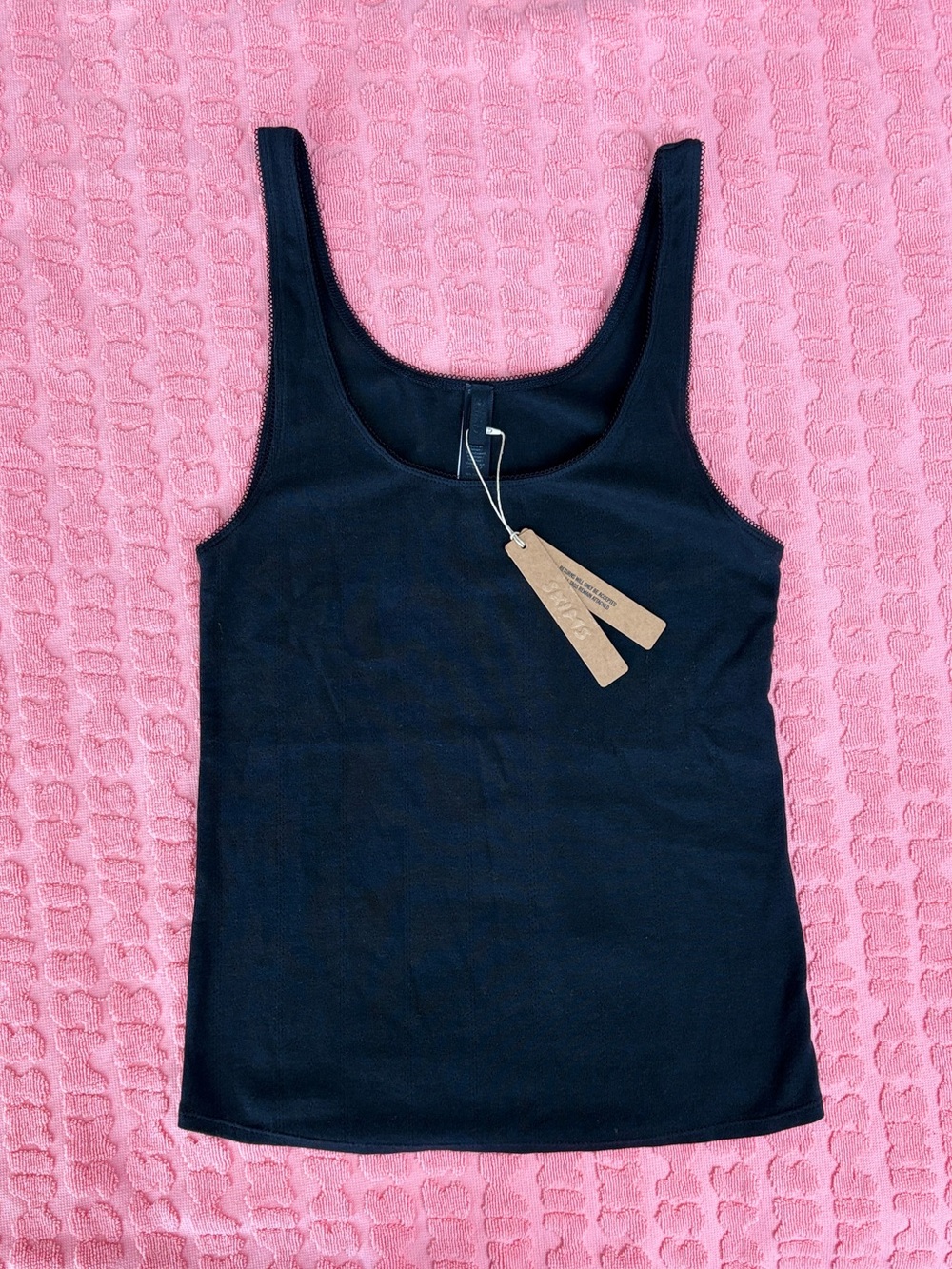 🪡🖤SKIMS Drop Needle String Tank | Onyx | S | NWT 🏷️